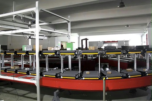 Double - layer cross - belt sorter system developed by GINFON